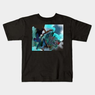 The Blues Abstract Kids T-Shirt